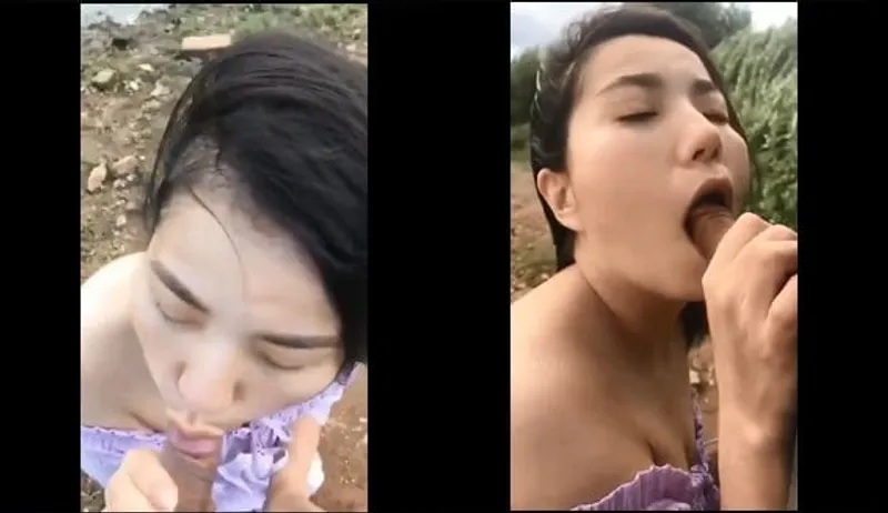 Bạn gái bj cho eny bên bờ sông